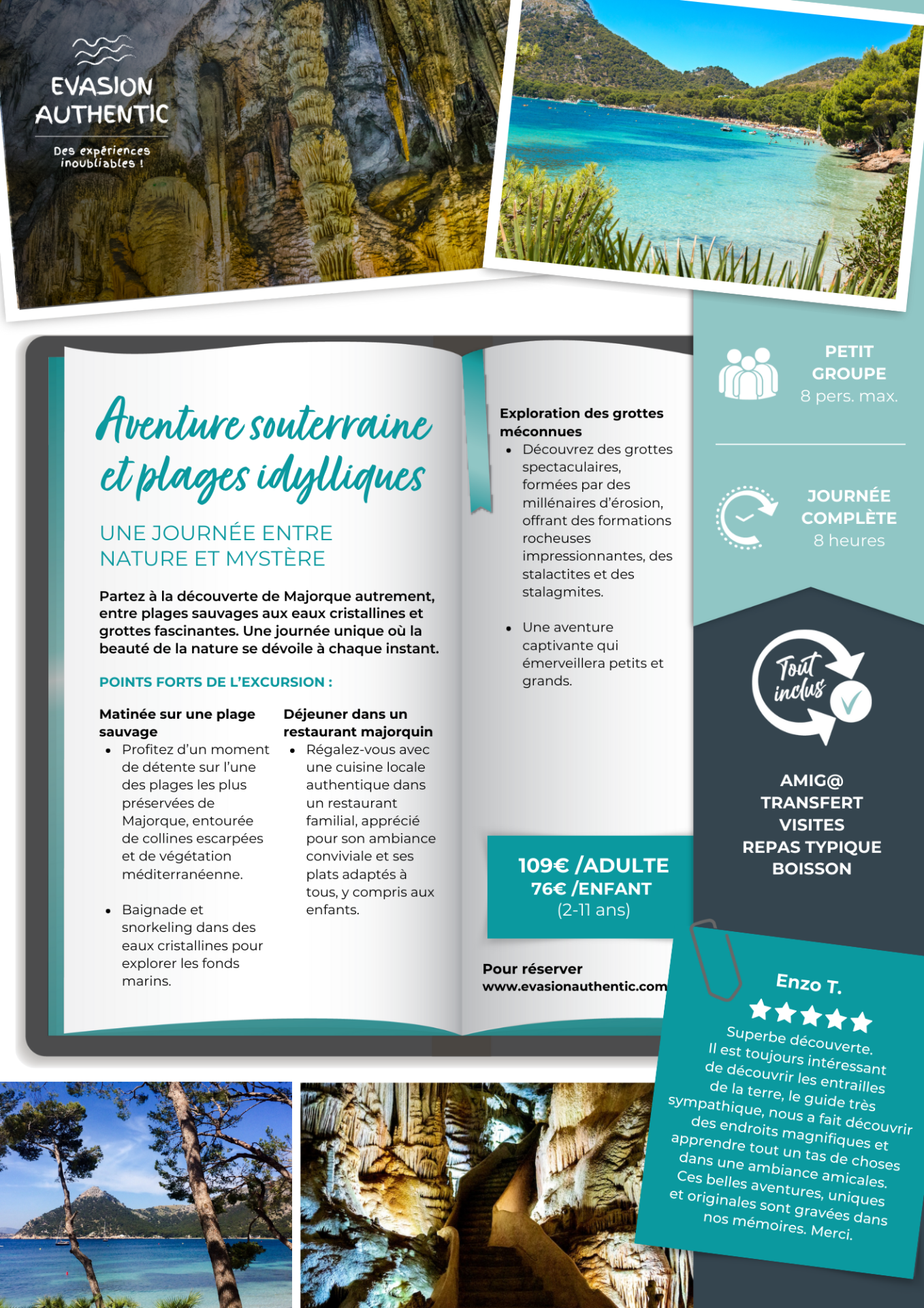 Aventure souterraine et plages idylliques
